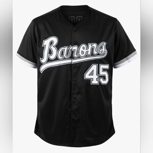 Men’s XXL Michael Jordan Birmingham Barons Black Baseball Jersey #45 BRAND NEW